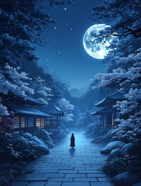 月下花园