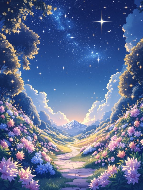 星空下的花园